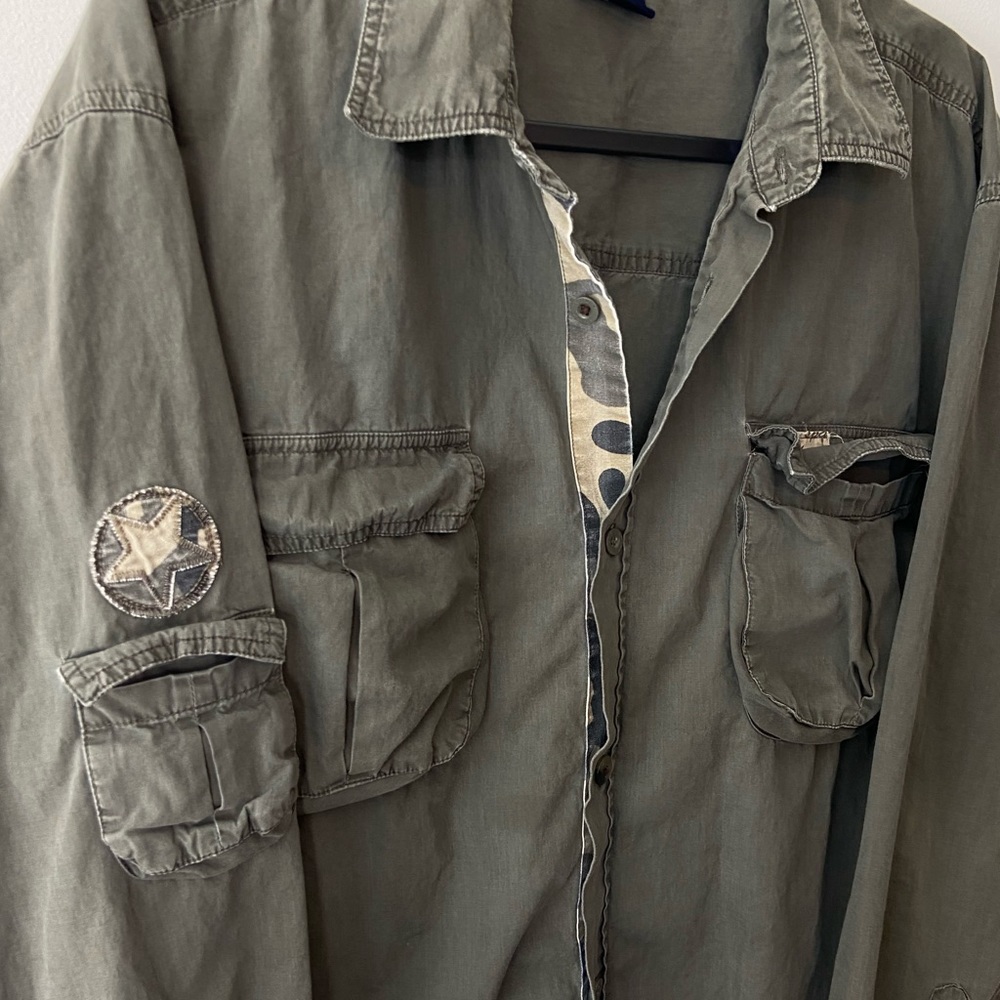 Vintage Camo Button Down